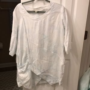 Jolt Linen Wrap Tunic